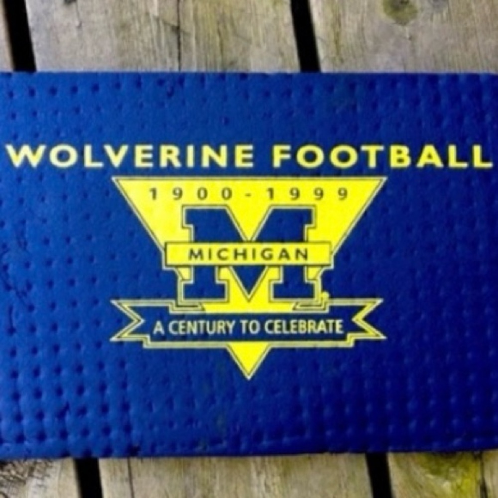 1999 University Of Michigan Stadium Pad Wolverine Football Centennial Mat Blue